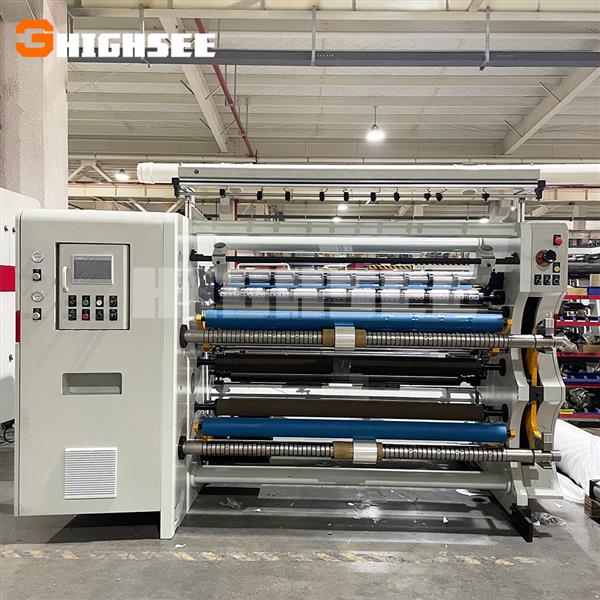 high speed pp paper film cutting slitting machine